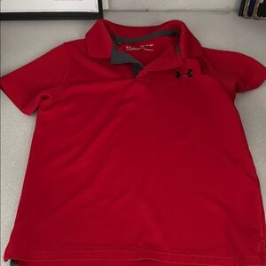 Under Armour Kids Polo in Bold Red
